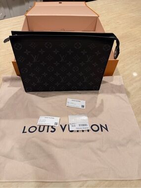 Louis Vuitton Black Monogram Toiletry Pouch